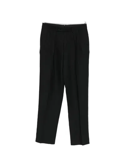 Caruso Pleated Trousers In Black