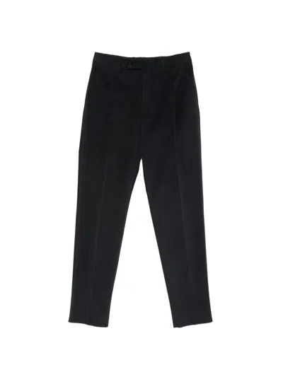 Caruso Pressed-crease Tailored Trousers In White