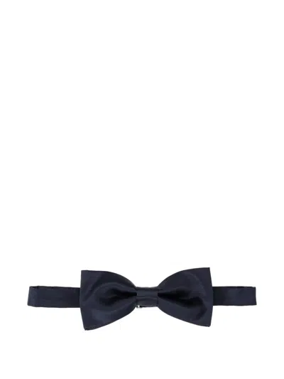 Caruso Satin-finish Bow Tie In Blue