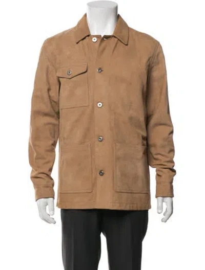 Pre-owned Caruso Shearling Jacket In Brown