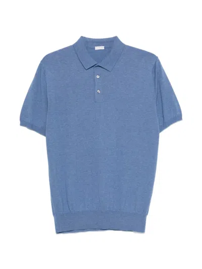 Caruso Short-sleeve Polo Shirt In Blue