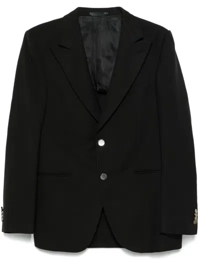 Caruso Single-breasted Blazer In Black