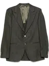 Caruso Single-breasted Blazer In Green