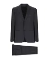 Caruso Wool Single-breasted Suit In Black