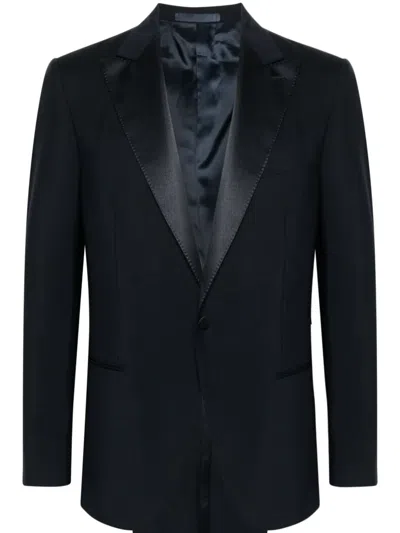 Caruso Single-breasted Suit In Blue