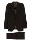 Caruso Single-breasted Suit In Brown