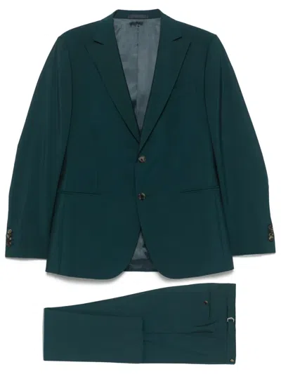 Caruso Single-breasted Suit In Green