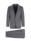 Caruso Tailored Grey Suit With Two-button Blazer In Gray