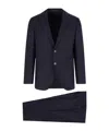 Caruso Tailored Black Suit With Classic Blazer In Blue