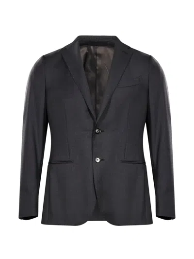 Caruso Single-breasted Pressed-crease Suit In Multi