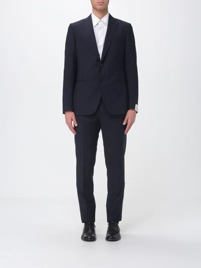 Caruso Suit  Men Color Blue In Black