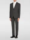 Caruso Grey Wool Suit In Grau