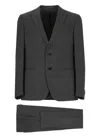 Caruso Grey Wool Suit In Grey
