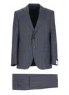 Caruso Blue Wool Suit In Blue