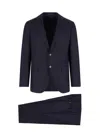 Caruso Tailored Black Suit With Classic Blazer In Blue