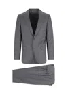 Caruso Tailored Grey Suit With Two-button Blazer In Gray