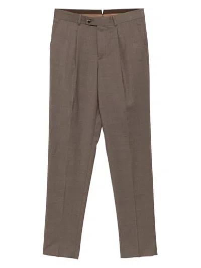 Caruso Hose Mit Tapered-bein In Nude