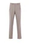 Caruso Wool Trousers In Gray