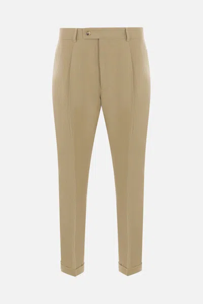 Caruso Trousers In Mid Beige