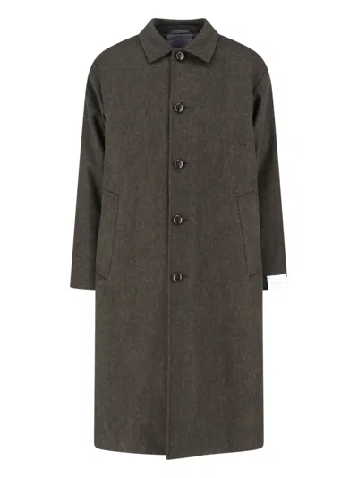 Caruso Wool Coat In Green