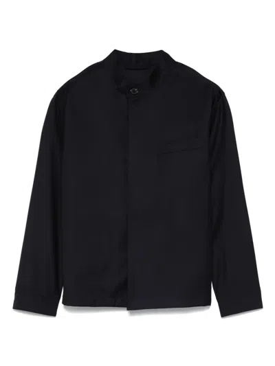 Caruso Klassische Hemdjacke In Blau