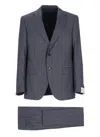 Caruso Blue Wool Suit In Blue