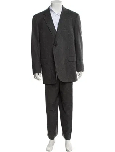 Pre-owned Caruso Wool Two-piece Suit In Gray