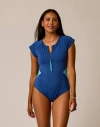 Carve Designs All Day One Piece D-dd Cup In Blue