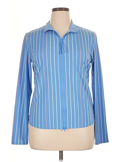 Pre-owned Carve Designs Blazer Jacket In Blue