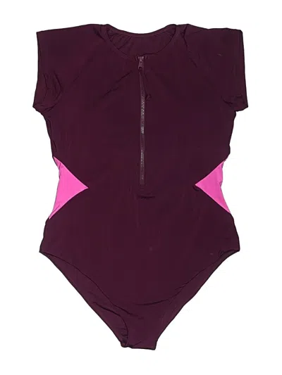 Pre-owned Carve Designs Bodysuit In Burgundy