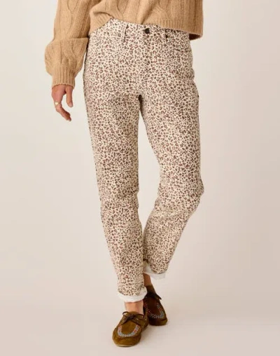 Carve Designs Carson Leopard Hi Rise Jean In Neutral