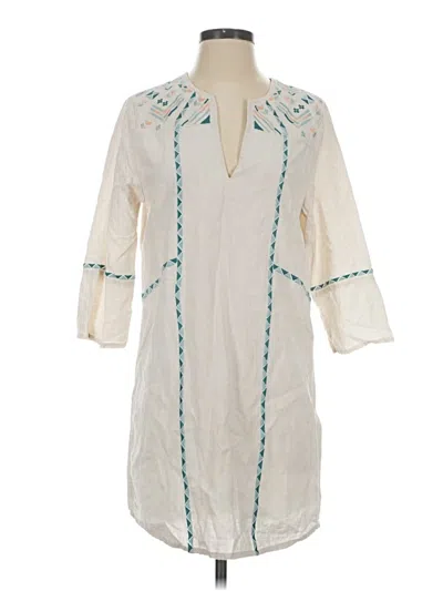 Pre-owned Carve Designs Casual Dress In Ivory