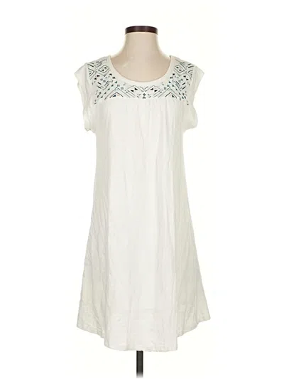 Pre-owned Carve Designs Casual Dress In White