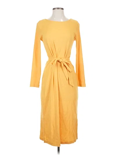Pre-owned Carve Designs Casual Dress In Yellow
