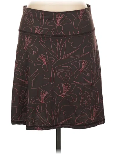Pre-owned Carve Designs Casual Skirt In Burgundy