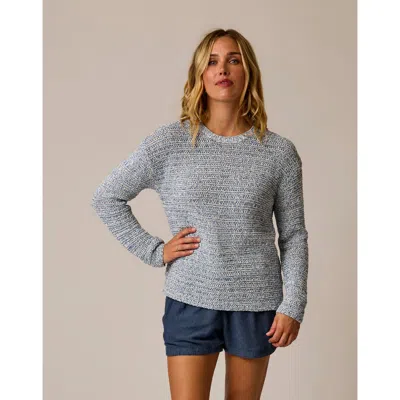 Carve Designs Clarissa Marled Sweater In Gray
