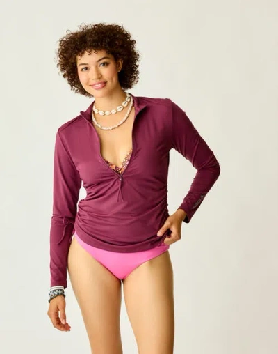 Carve Designs Cruz Rashguard In Pink
