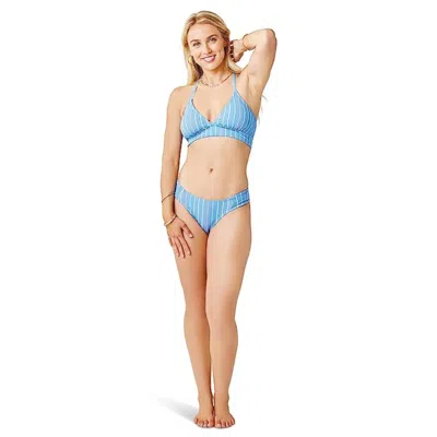 Carve Designs Dahlia Top Women's Blue Radiant Stripe Stretch Swimwear Ddr 79
