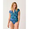 Carve Designs Dawson Rashguard In Blue