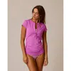 Carve Designs Dawson Rashguard In Purple