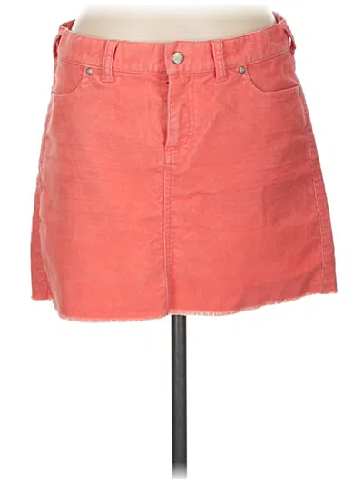 Pre-owned Carve Designs Denim Skirt In Orange