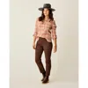 Carve Designs Dylan Gauze Shirt In Brown