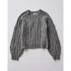 Carve Designs Eloise Wool Sweater In Gray