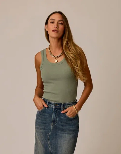 Carve Designs Ever Rib Tank In Gray