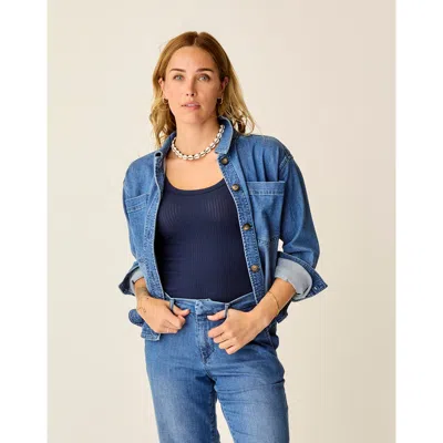 Carve Designs Flora Denim Shacket