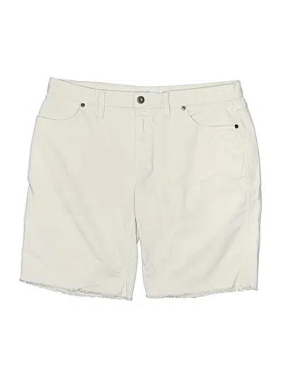 Pre-owned Carve Designs Khaki Shorts In White