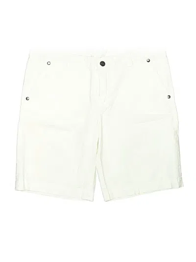Pre-owned Carve Designs Khaki Shorts In White