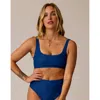 Carve Designs Korbyn Compression Top D-dd Cup In Blue