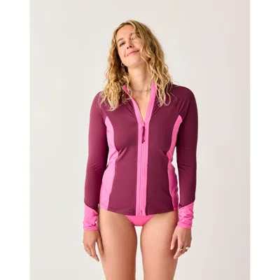 Carve Designs Lake Colorblock Sunshirt In Multi