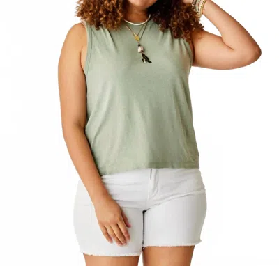 Carve Designs Larisa Hemp Tank Top In Light Cilantro In Multi